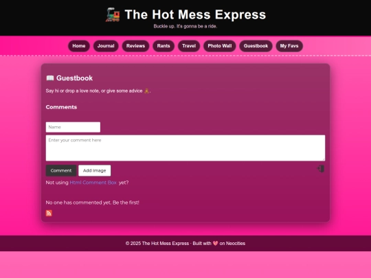 guestbook screenshot