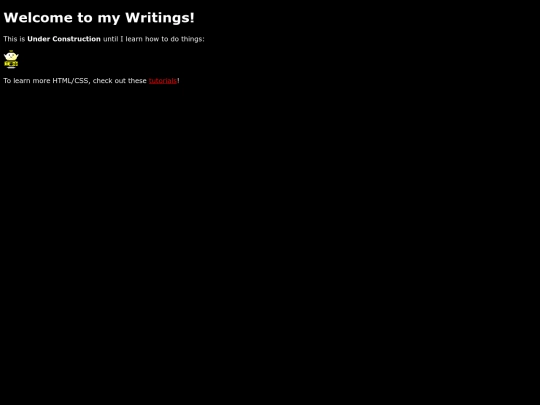 Writings screenshot