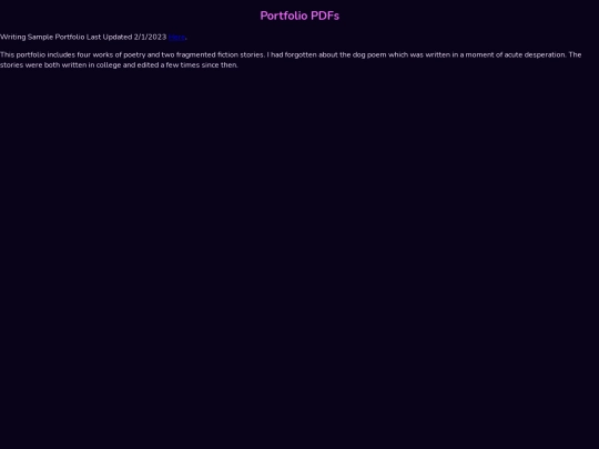 stories/portfolios screenshot