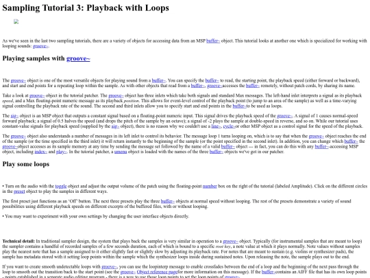 maxmsp/MaxMSP/Sampling Tutorial 3 Playback w screenshot