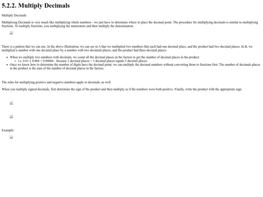prealgebra/Prealgebra/5.2.2. Multiply Decimals screenshot