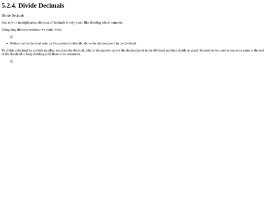 prealgebra/Prealgebra/5.2.4. Divide Decimals screenshot