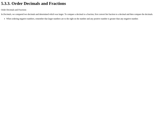 prealgebra/Prealgebra/5.3.3. Order Decimals and Frac screenshot