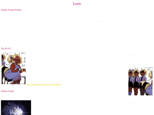 lore screenshot
