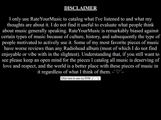 RYMDisclaimer screenshot