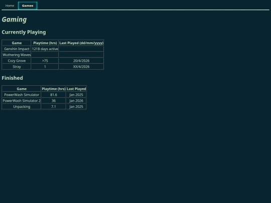 games screenshot