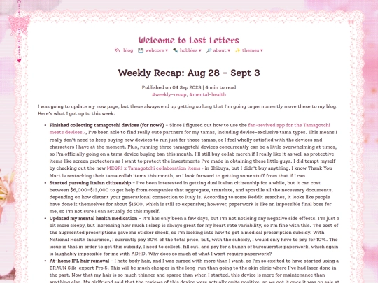 2023/09/04/weekly-recap screenshot
