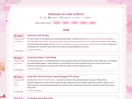 blog screenshot
