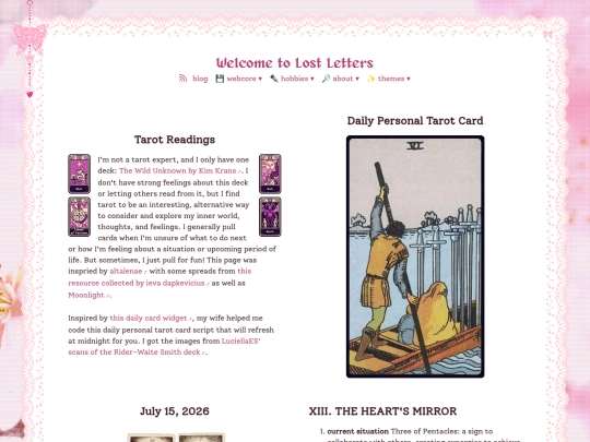 tarot screenshot