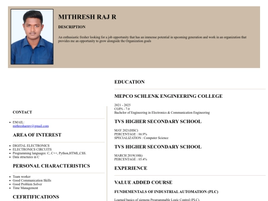 index screenshot