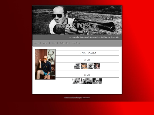fl/hunterthompson/linkback screenshot
