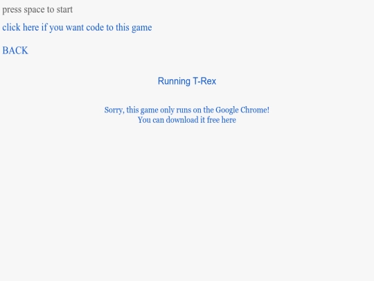 dino-game screenshot