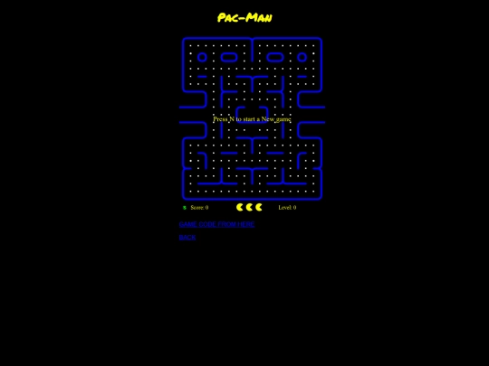 pac-man screenshot