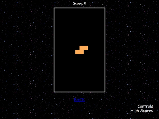 test-tetris screenshot