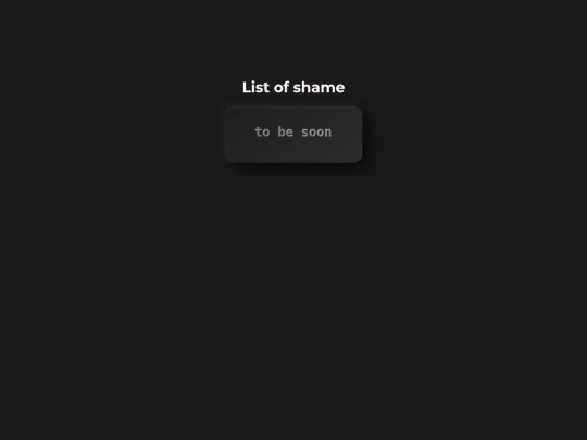list screenshot