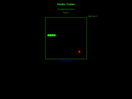 snake screenshot