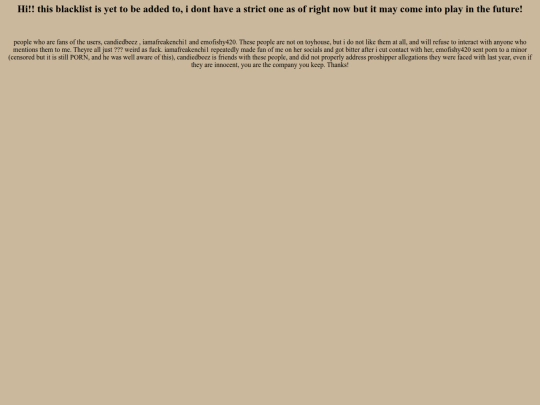blacklist screenshot