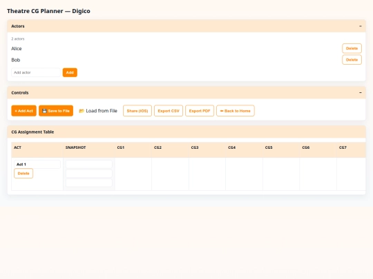 cgplanner screenshot