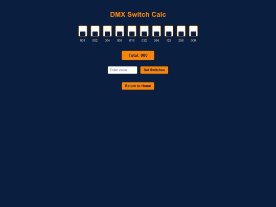 dmxdipcalc screenshot