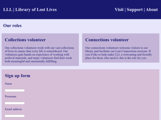 volunteer screenshot