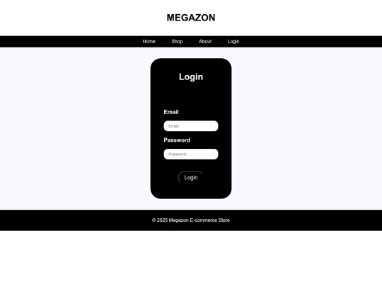 login screenshot