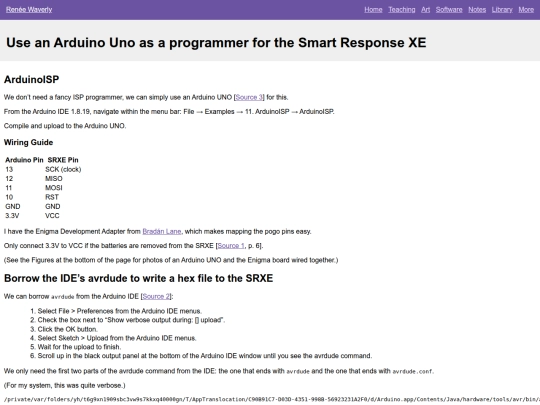 notes/srxe/setting-up-arduinoisp screenshot