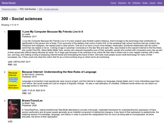 tiny-apps/opac/browse/fdc/300 screenshot