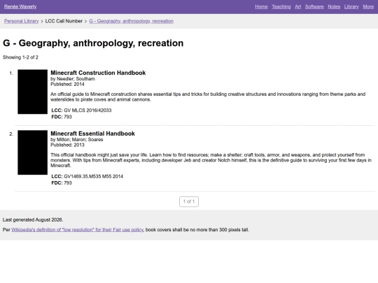 tiny-apps/opac/browse/lcc/g screenshot