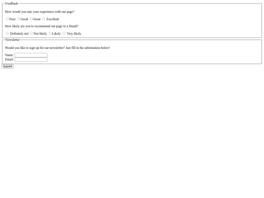 forms screenshot