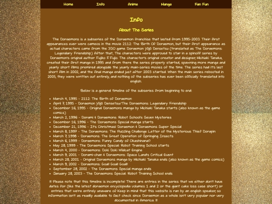 info screenshot