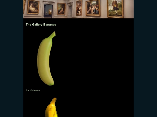 3d/bananas screenshot