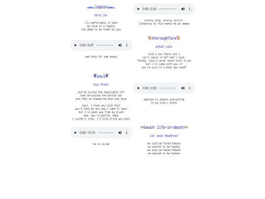 songlyrics screenshot