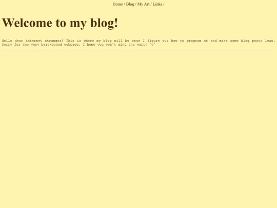Blog screenshot