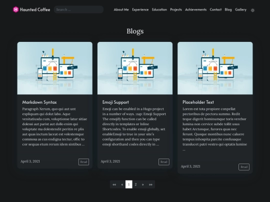 blogs/page/1 screenshot