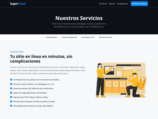 servicios screenshot
