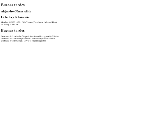 modulo3/fechas screenshot