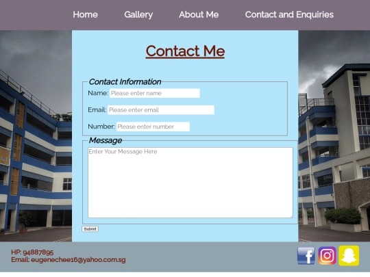 contact screenshot