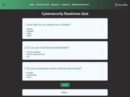 quiz screenshot