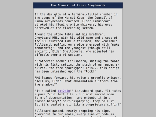 short.stories/shorts/the.council.of.linux.greybeards screenshot