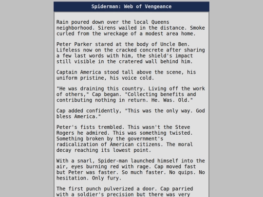 short.stories/shorts/web.of.vengeance screenshot