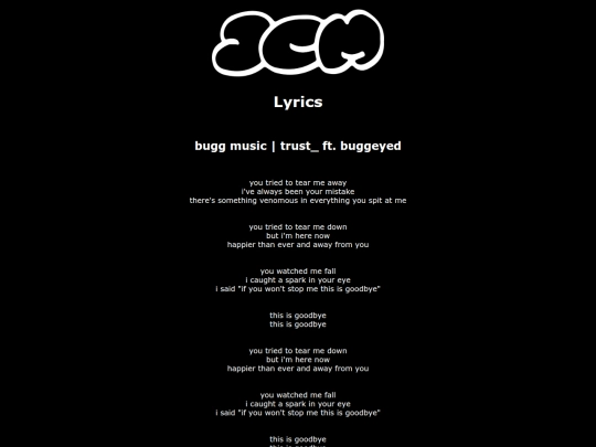 lyrics screenshot
