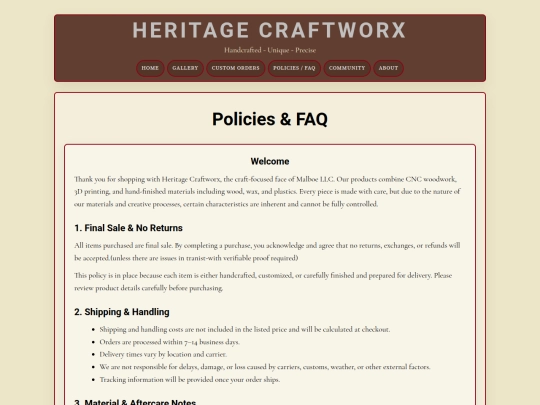 faq screenshot