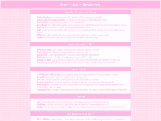pandorahsindex/learning resources/learningpage screenshot