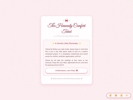 tarot screenshot