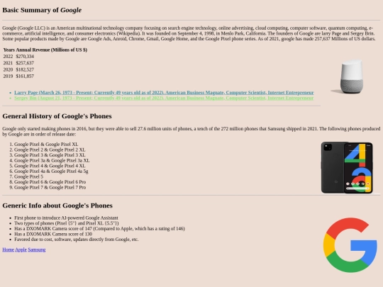 google screenshot