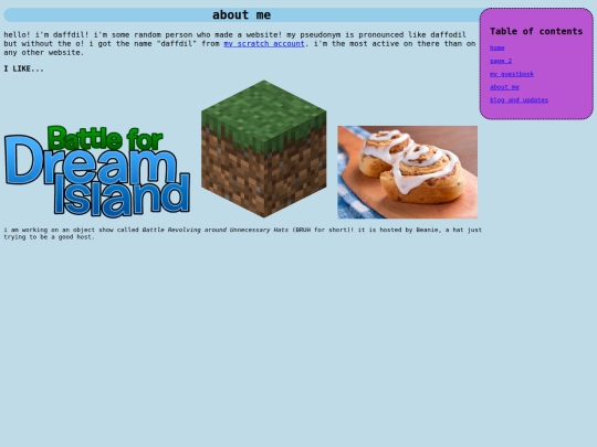 aboutme screenshot
