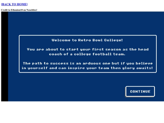 retrobowlcollege screenshot