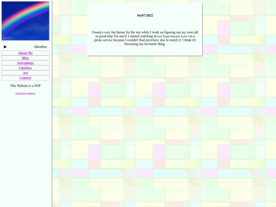 blog screenshot