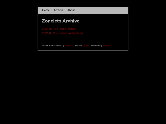archive screenshot