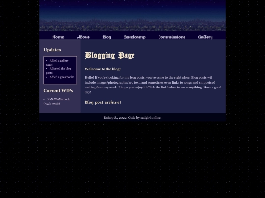 blog screenshot